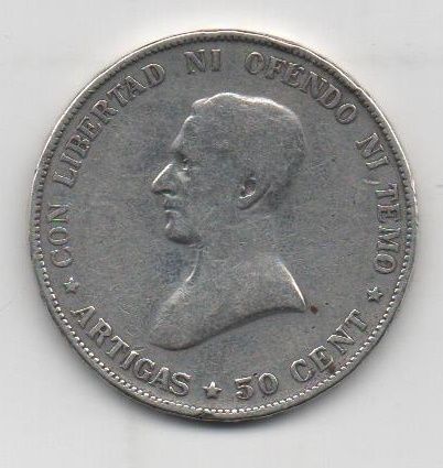 URUGUAY DEL AÑO 1917 DE 50 CENTESIMOS